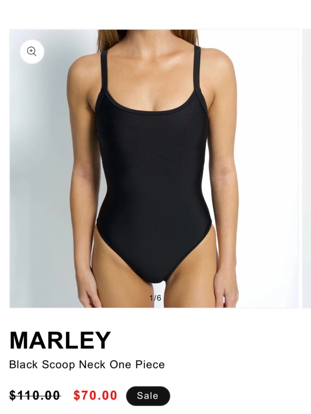 New never worn! 93 Play street Marley Black One-Piece Bodysuit / Swimsuit